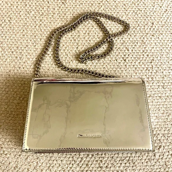 Metallic Silver Skull Shoulder Bag - Picture 8 of 16